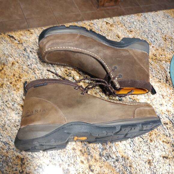 Ariat Brown Composite Toe Work Boots Size 11EE SKU 10024954 - Picture 6 of 12
